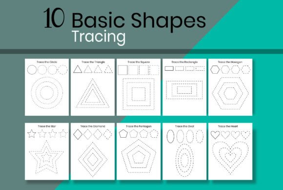 10 Basic Shapes Tracing Worksheets: A Gateway to Early Learning Success