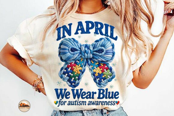 Autism April We Wear Blue Coquette Png: A Unique Blend of Awareness and Style
