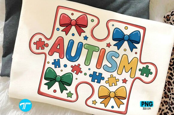 Autism Awareness Coquette Bow PNG: Blending Soft Aesthetics with Meaningful Advocacy