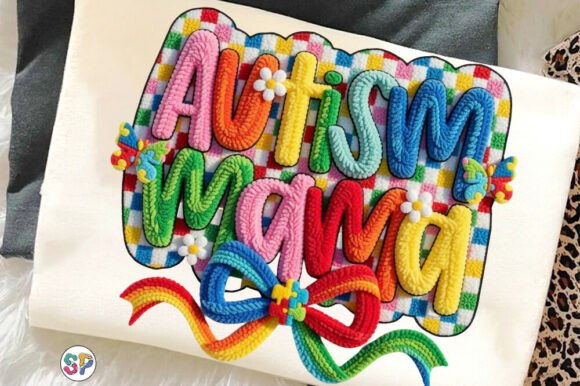Autism Mama Faux Yarn Coquette Bow Png: A Stylish Tool for Neurodiversity Advocacy