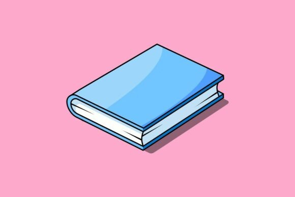 Blue Book Illustration for Creative Projects