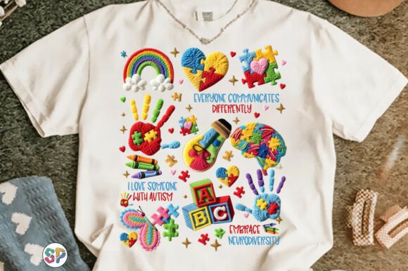 Bringing Texture to Awareness: The Rise of the Faux Yarn Autism Puzzle Doodle Shirt Png