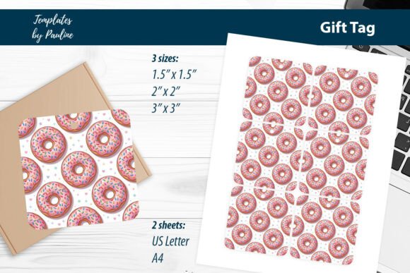 Donut DIY Gift Wrap Print and Cut: A Sweet Touch for Every Occasion