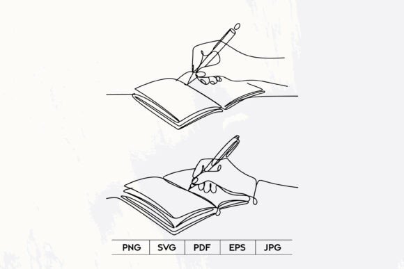 Evaluating Writing Notebook Line Art SVG for Your Creative Projects