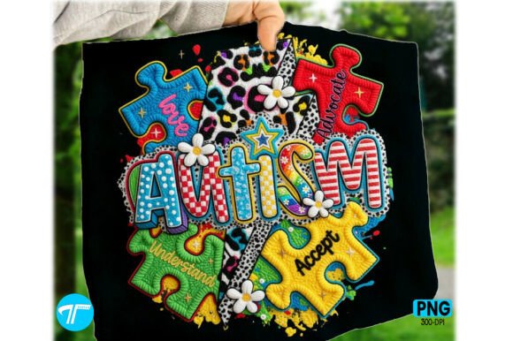 Faux Yarn Autism Love Puzzle Shirt Png: A Practical Asset for Creative Workflows