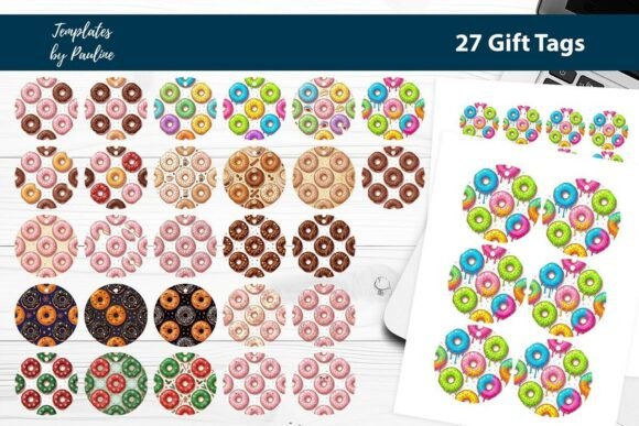 Print and Cut Donut Gift Tags Bundle