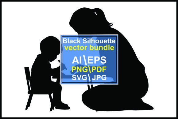 Silhouette Woman Teaching Child Write: A Visual Guide