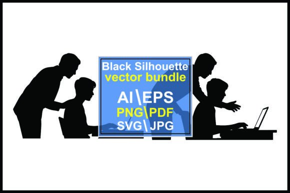 Silhouettes Helping Children Laptops: A Practical Guide for Educators, Parents, and Creators