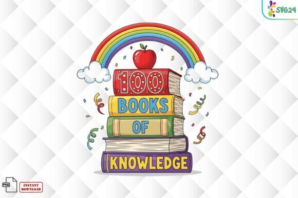Unlocking Academic Joy with the 100 Books of Knowledge PNG